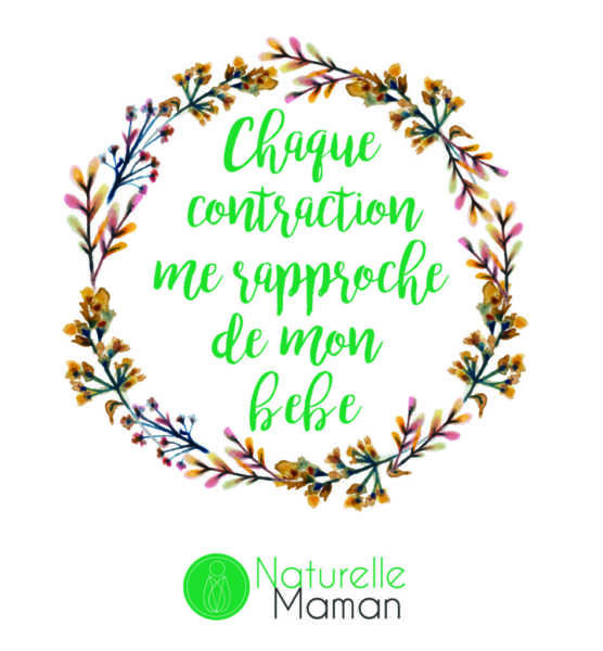 affirmation positive pour l'accouchement par naturelle maman