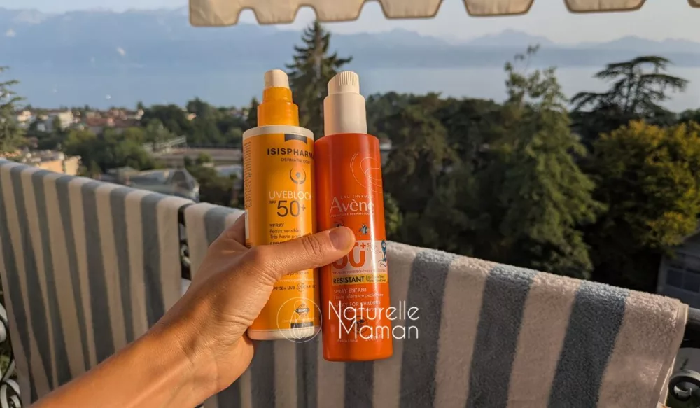 Les dangers des crèmes solaires et lesquelles choisir pour bien protéger son enfant sans l'exposer à des produits dangereux ? Les conseils de Naturelle Maman