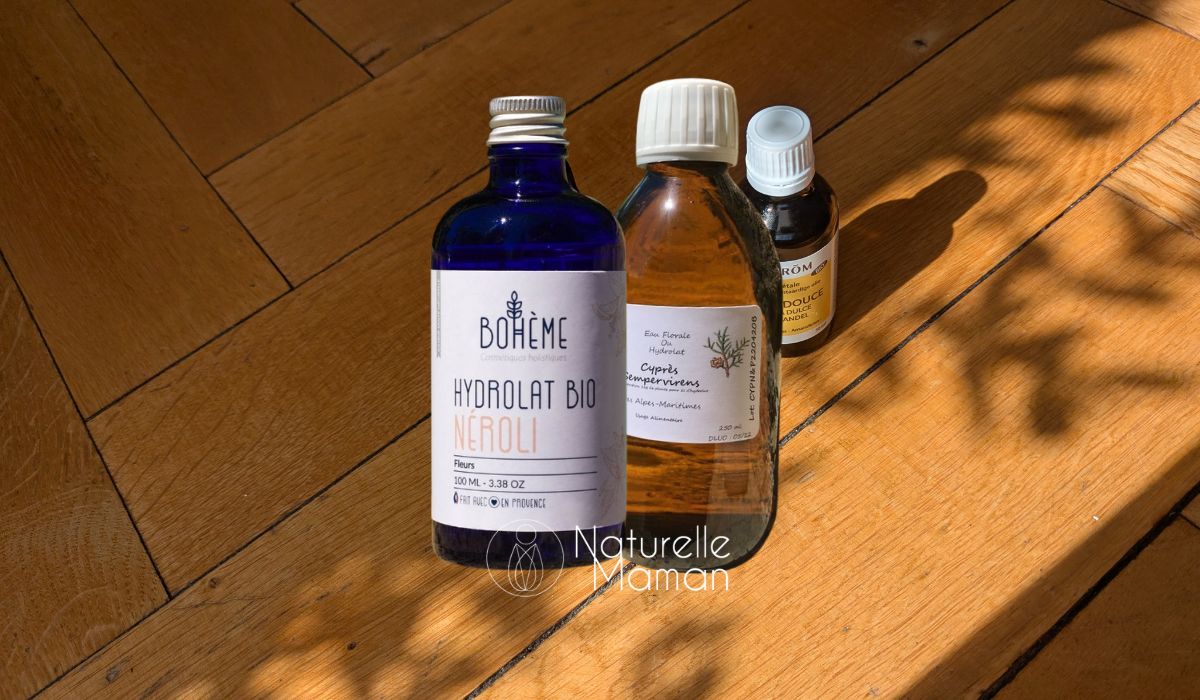 Hydrolat de cyprès toujours vert et de néroli : un soutien naturel contre l’énurésie nocturne chez l’enfant.